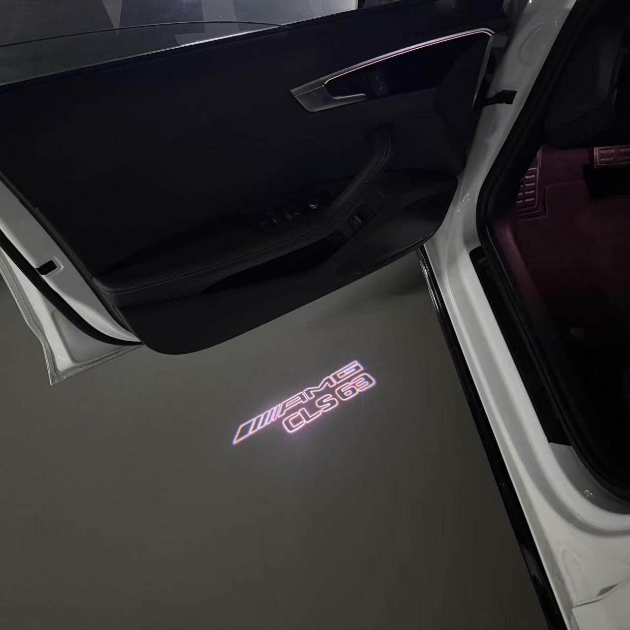 MERCEDES BENZ LOGO PROJECTOT LIGHTS Nr.03 (cantidad 1 = 1 juego/2 luces de puerta)
