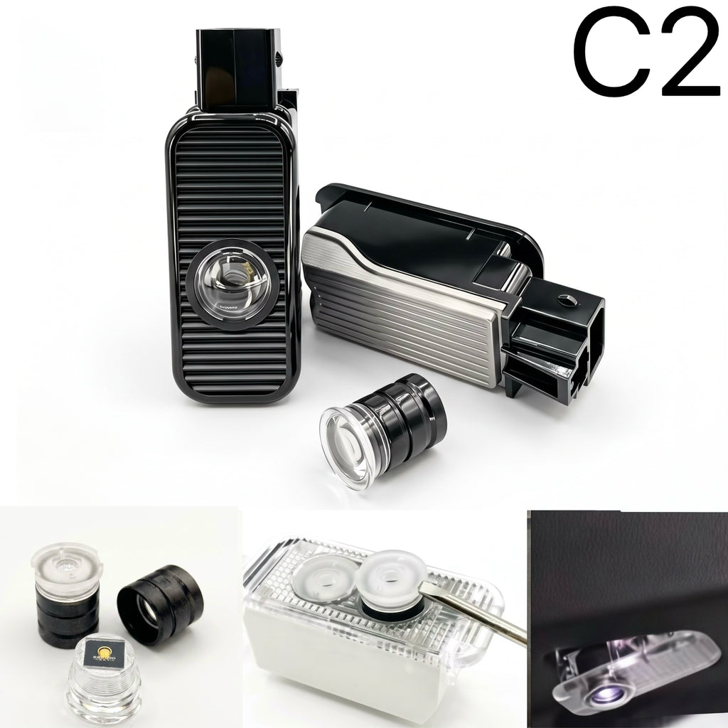 AUDI SQ7 LOGO PROJECTOT LIGHTS  (quantity 1 = 2 Logo Films /2 door lights）Nr.12B38