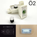 LUCES DE PROYECTOR LOGO JAGUAR No 130 (cantidad 1 = 1 juegos / 2 luces de puerta