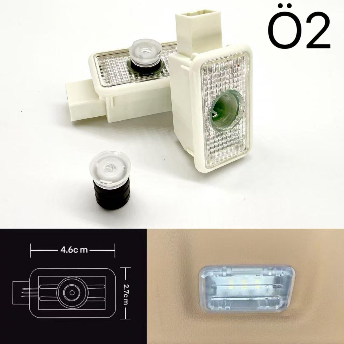 JAGUAR LOGO PROJECROTR LIGHTS Nr.02 (Menge 1 = 1 Sets/2 Türleuchten)