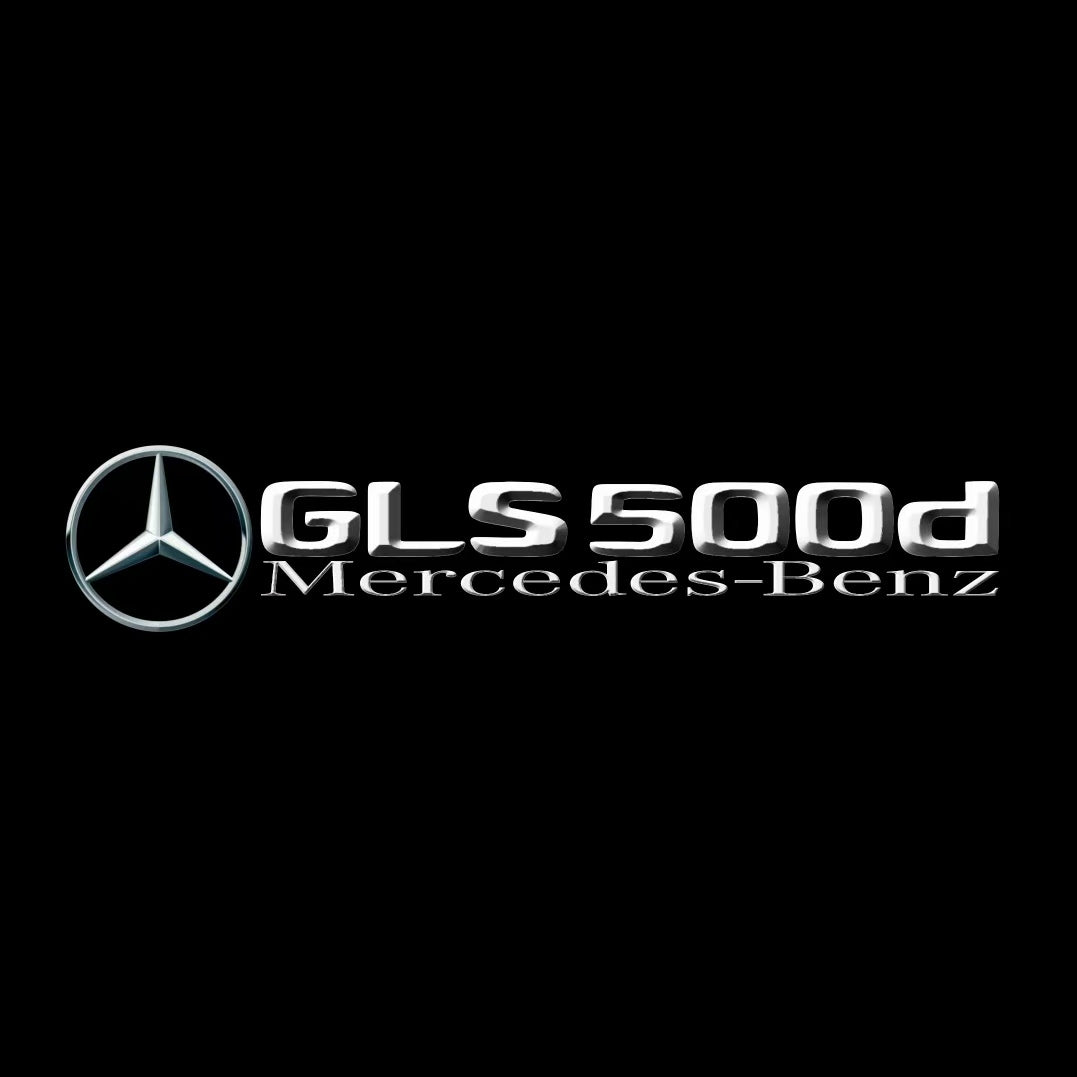 أضواء بروجكتور شعار MERCEDES BENZ رقم 03 (الكمية 1 = 1 مجموعة / 2 أضواء باب)