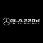 MERCEDES BENZ LOGO PROJECTOT LIGHTS Nr.03 (cantidad 1 = 1 juego/2 luces de puerta)