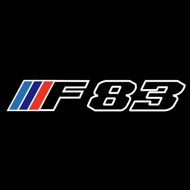 ÉCLAIRAGE DE PROJECTEUR BMW M3 LOGO Nr.24 (quantité 1 = 1 jeux / 2 feux de porte)