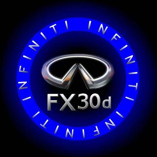 LUCI PROIETTORI LOGO INFINITI QX56 Nr.74 (quantità 1 = 1 set / 2 luci porta)