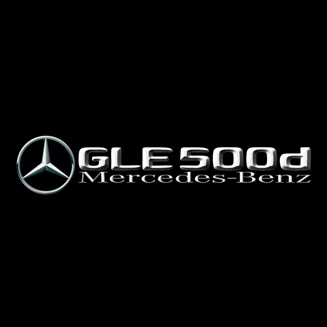 أضواء بروجكتور شعار MERCEDES BENZ رقم 03 (الكمية 1 = 1 مجموعة / 2 أضواء باب)