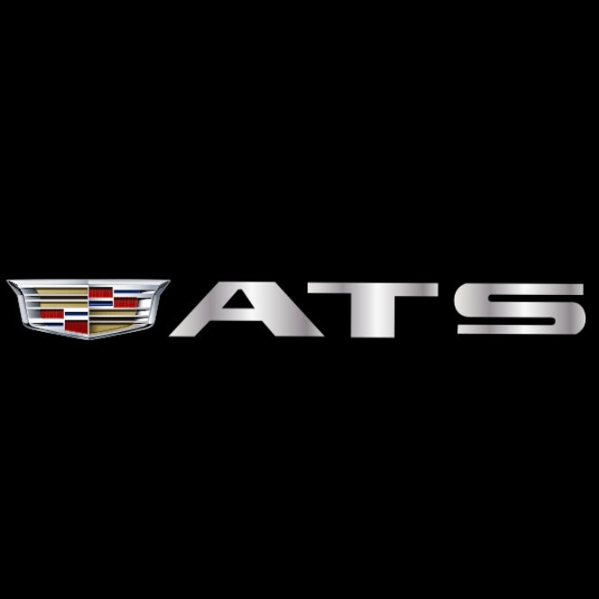 CADILLAC ATS LOGO PROJECTOT LIGHTS Nr.9728 (quantity 1 = 2 Logo Films /2 door lights）