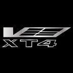 CADILLAC XT4 LOGO PROJECTOT LIGHTS Nr.9766 (quantity 1 = 2 Logo Films /2 door lights）