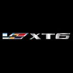 CADILLAC XT6 LOGO PROJECTOT LIGHTS Nr.9800 (quantity 1 = 2 Logo Films /2 door lights）