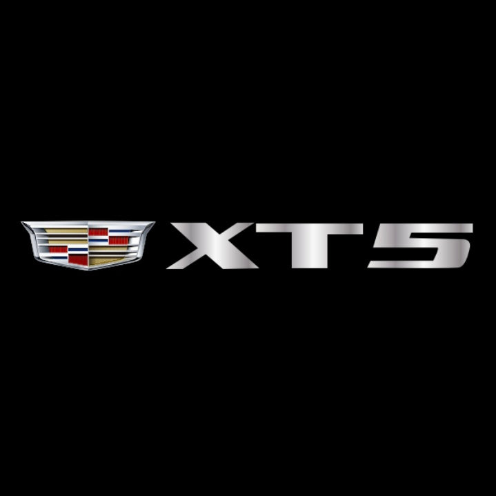 CADILLAC XT5 LOGO PROJECTOT LIGHTS Nr.9793 (quantity 1 = 2 Logo Films /2 door lights）
