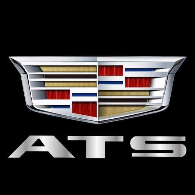 CADILLAC ATS LOGO PROJECTOT LIGHTS Nr.9744 (quantity 1 = 2 Logo Films /2 door lights）