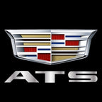 CADILLAC ATS LOGO PROJECTOT LIGHTS Nr.9744 (quantity 1 = 2 Logo Films /2 door lights）
