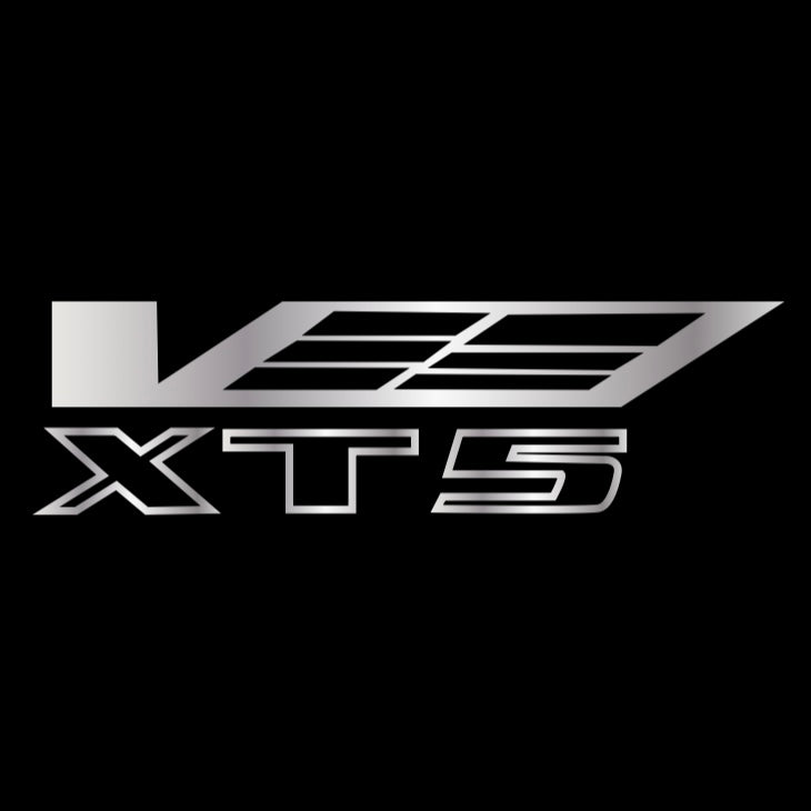 CADILLAC XT5 LOGO PROJECTOT LIGHTS Nr.9768 (quantity 1 = 2 Logo Films /2 door lights）