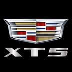 CADILLAC XT5 LOGO PROJECTOT LIGHTS Nr.9741 (quantity 1 = 2 Logo Films /2 door lights）