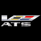 CADILLAC ATS LOGO PROJECTOT LIGHTS Nr.9757 (quantity 1 = 2 Logo Films /2 door lights）
