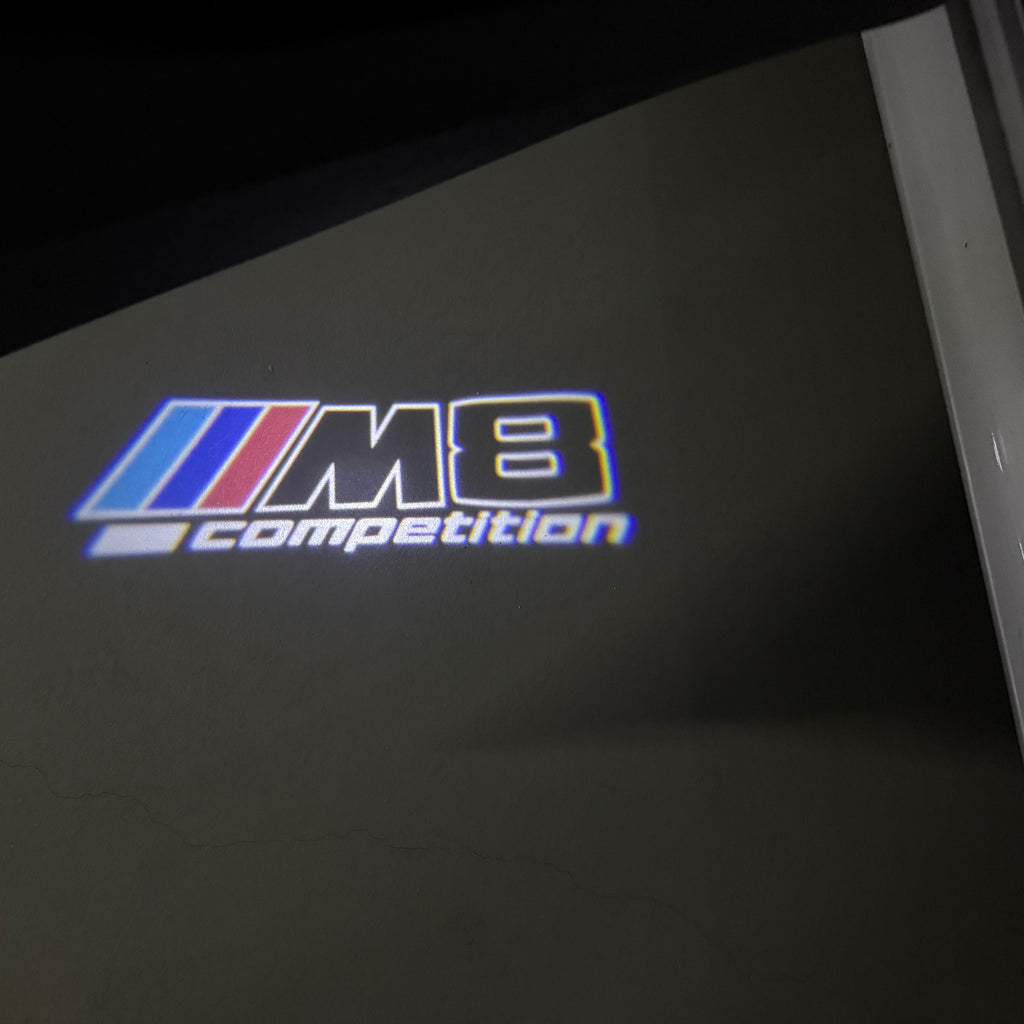 ÉCLAIRAGE DE PROJECTEUR BMW M3 LOGO Nr.24 (quantité 1 = 1 jeux / 2 feux de porte)