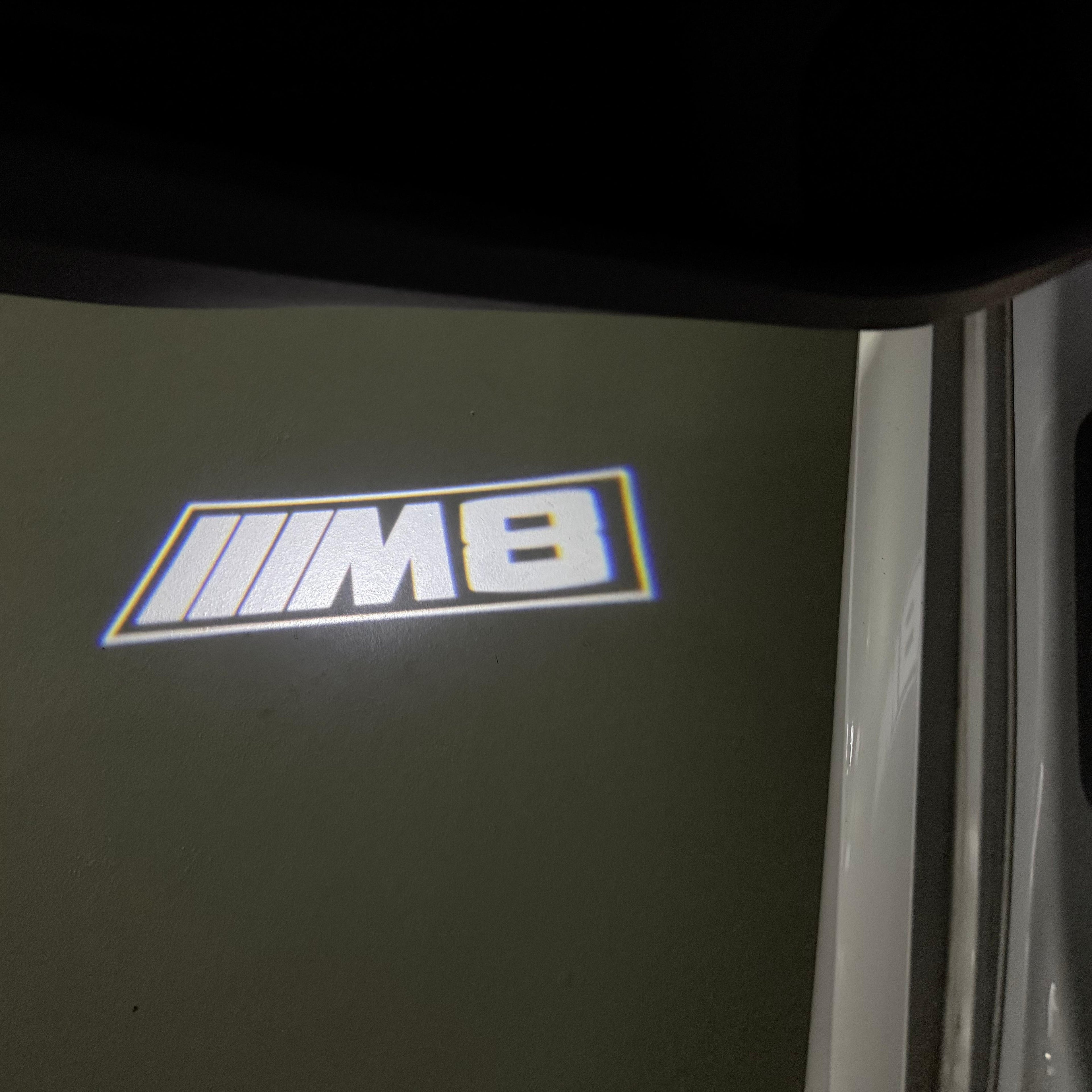 BMW M3 LOGO PROJECTOT LIGHTS Nr.24 (quantità 1 = 1 set/2 luci porta)