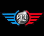 MINI ORIGINAL LOGO PROJECROTR LIGHTS Nr.0G1 (quantity  1 =  2 Logo Film /  2 door lights)