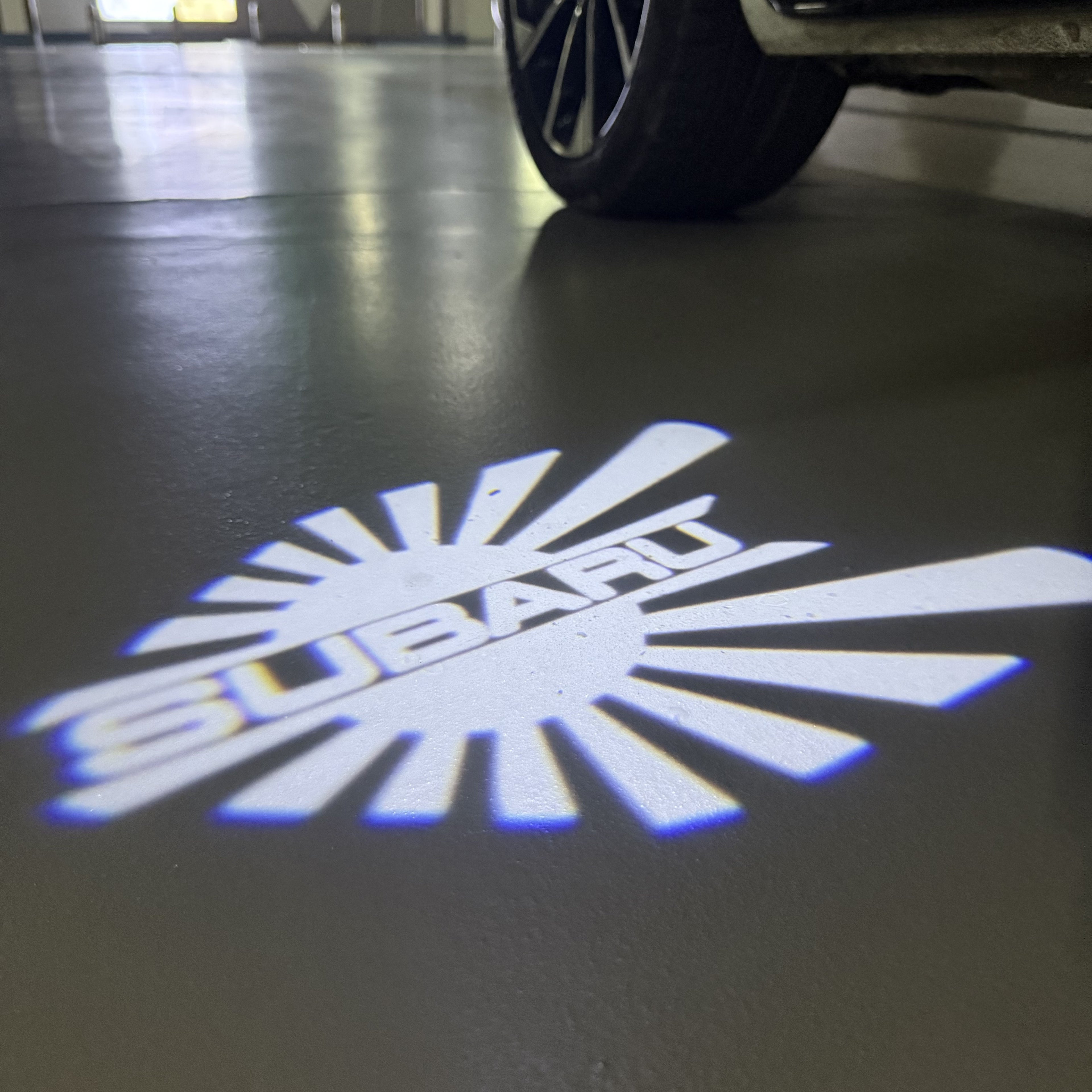 SUBARU ORIGINAL LOGO PROJECROTR LIGHTS (quantity 1 = 1 sets/2 door lights) Nr.10