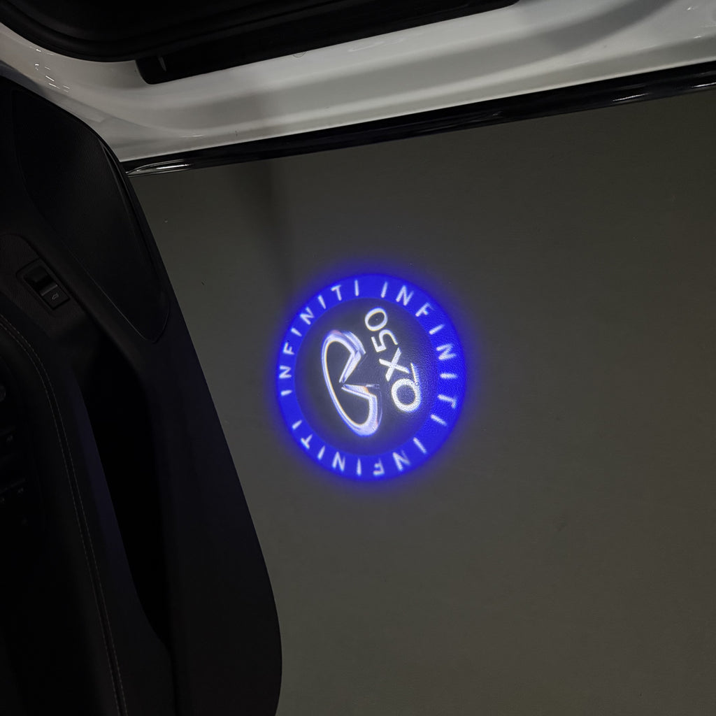 LUCI PROIETTORI LOGO INFINITI QX56 Nr.74 (quantità 1 = 1 set / 2 luci porta)