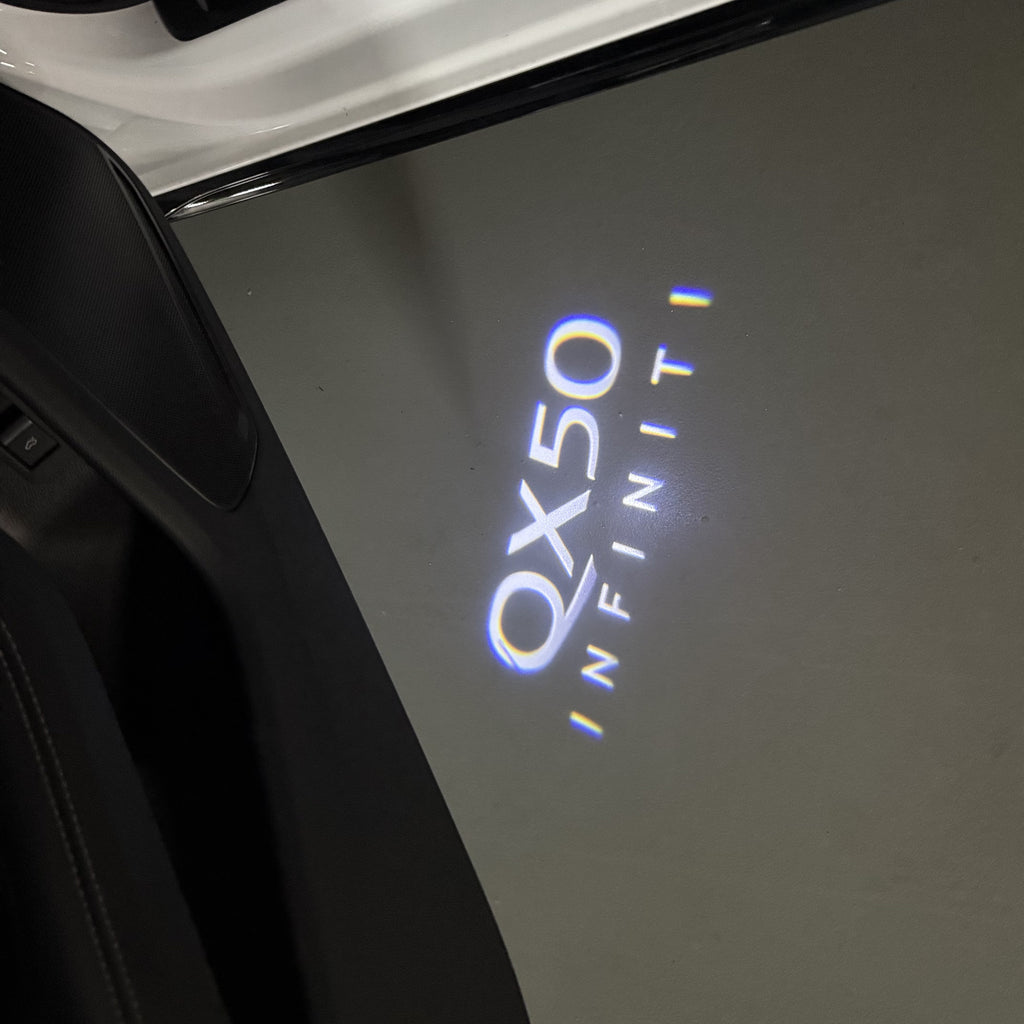 LUCI PROIETTORI LOGO INFINITI QX56 Nr.74 (quantità 1 = 1 set / 2 luci porta)