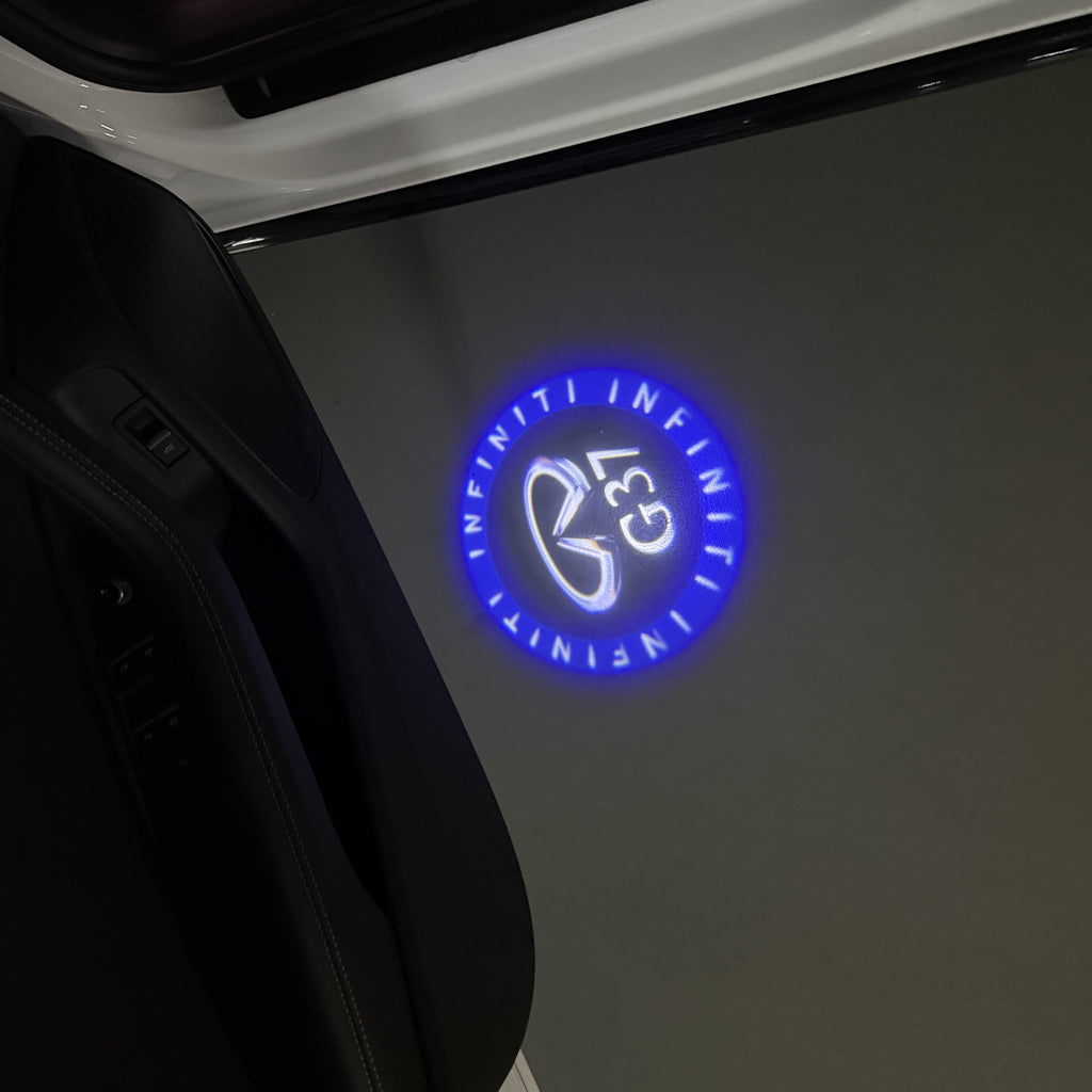 LUCI PROIETTORI LOGO INFINITI QX56 Nr.74 (quantità 1 = 1 set / 2 luci porta)