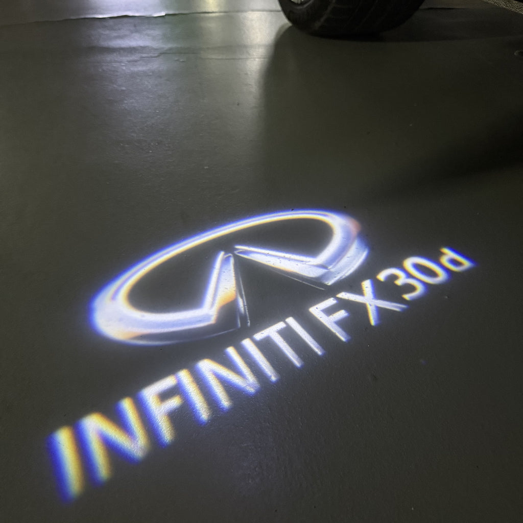 LUCI PROIETTORI LOGO INFINITI QX56 Nr.74 (quantità 1 = 1 set / 2 luci porta)