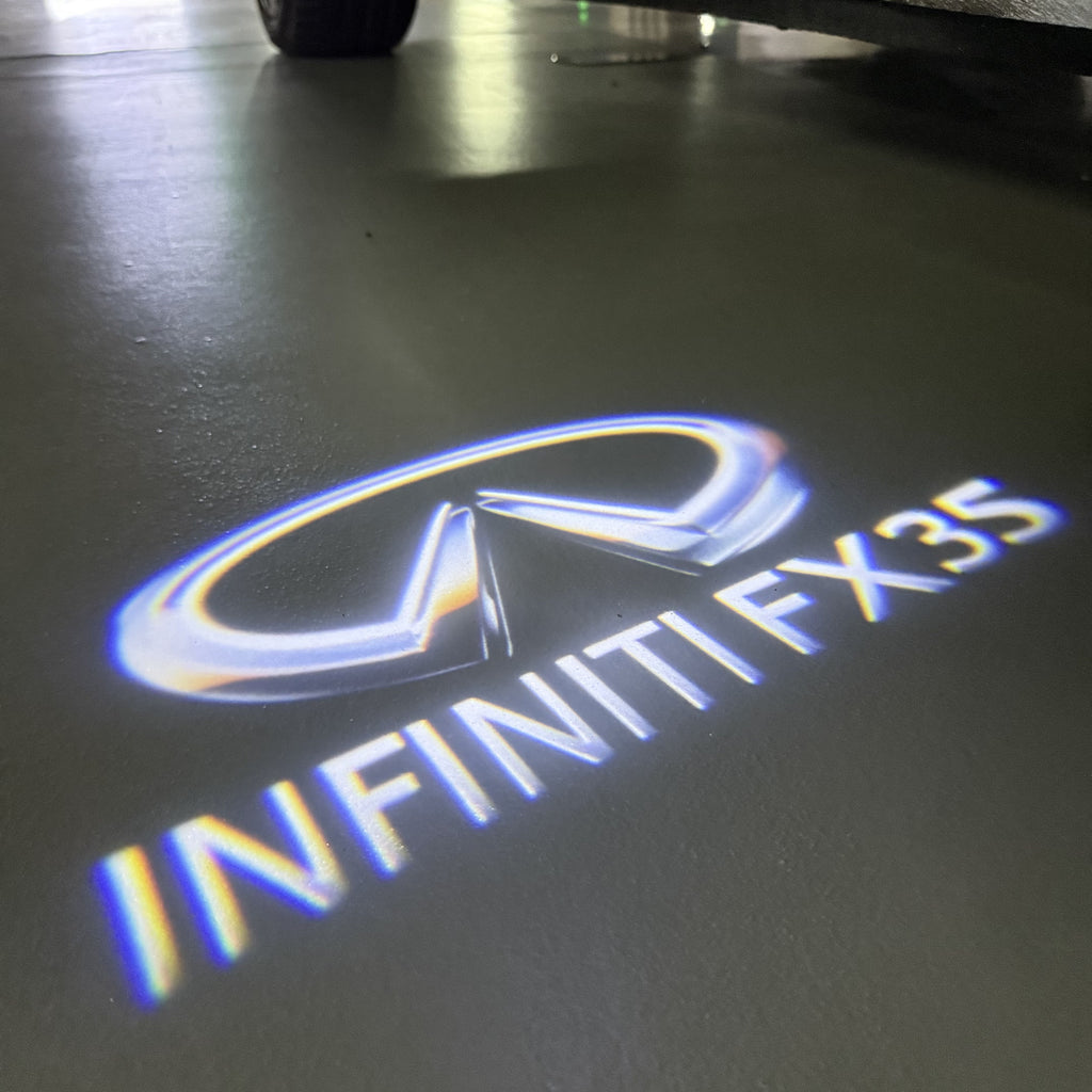 LUCI PROIETTORI LOGO INFINITI QX56 Nr.74 (quantità 1 = 1 set / 2 luci porta)