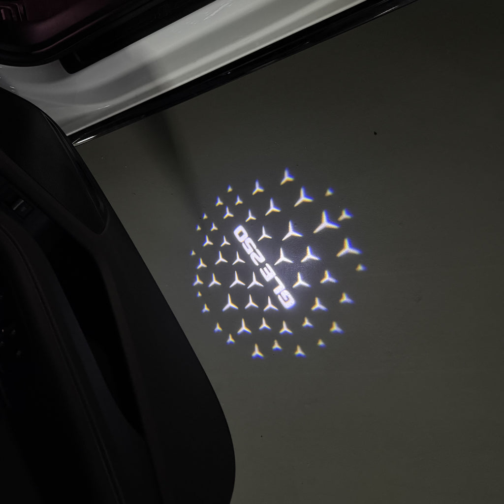 MERCEDES BENZ LOGO PROJECTOT LIGHTS Nr.03 (Menge 1 = 1 Sätze/2 Türleuchten)