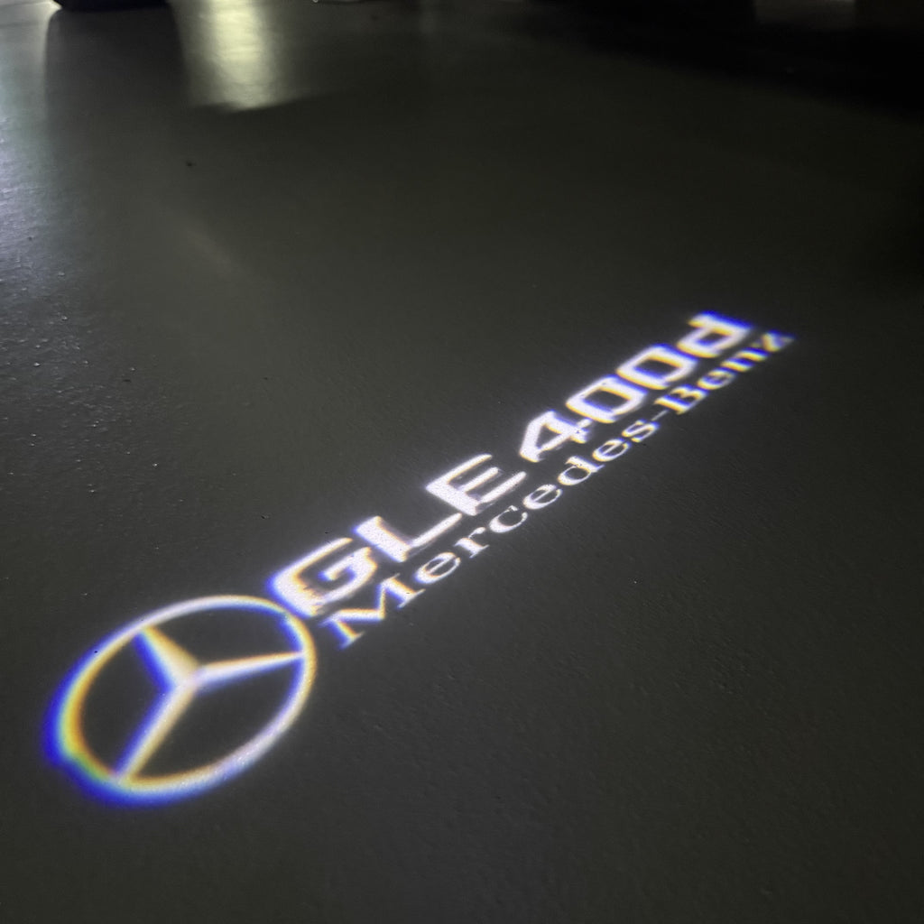 MERCEDES BENZ LOGO PROJECTOT LIGHTS Nr.03 (cantidad 1 = 1 juego/2 luces de puerta)