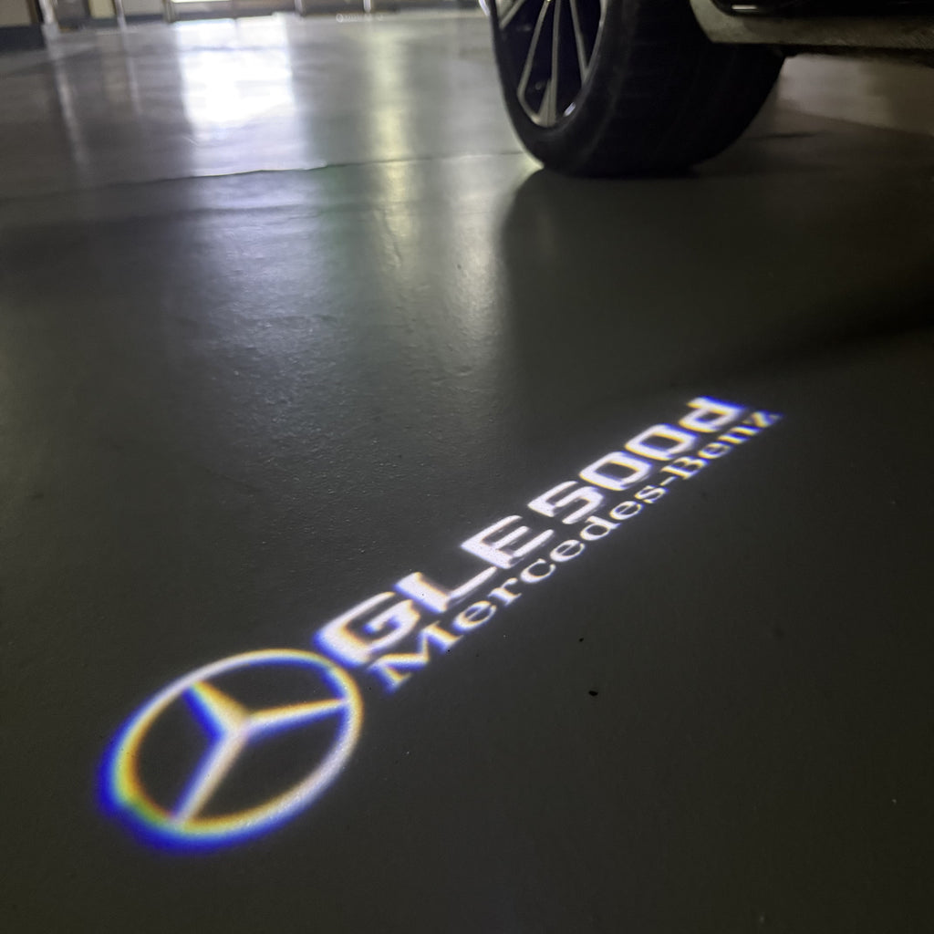 أضواء بروجكتور شعار MERCEDES BENZ رقم 03 (الكمية 1 = 1 مجموعة / 2 أضواء باب)