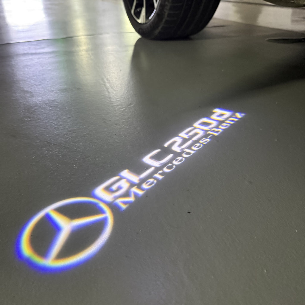 MERCEDES BENZ LOGO PROJECTOT LIGHTS Nr.03 (cantidad 1 = 1 juego/2 luces de puerta)