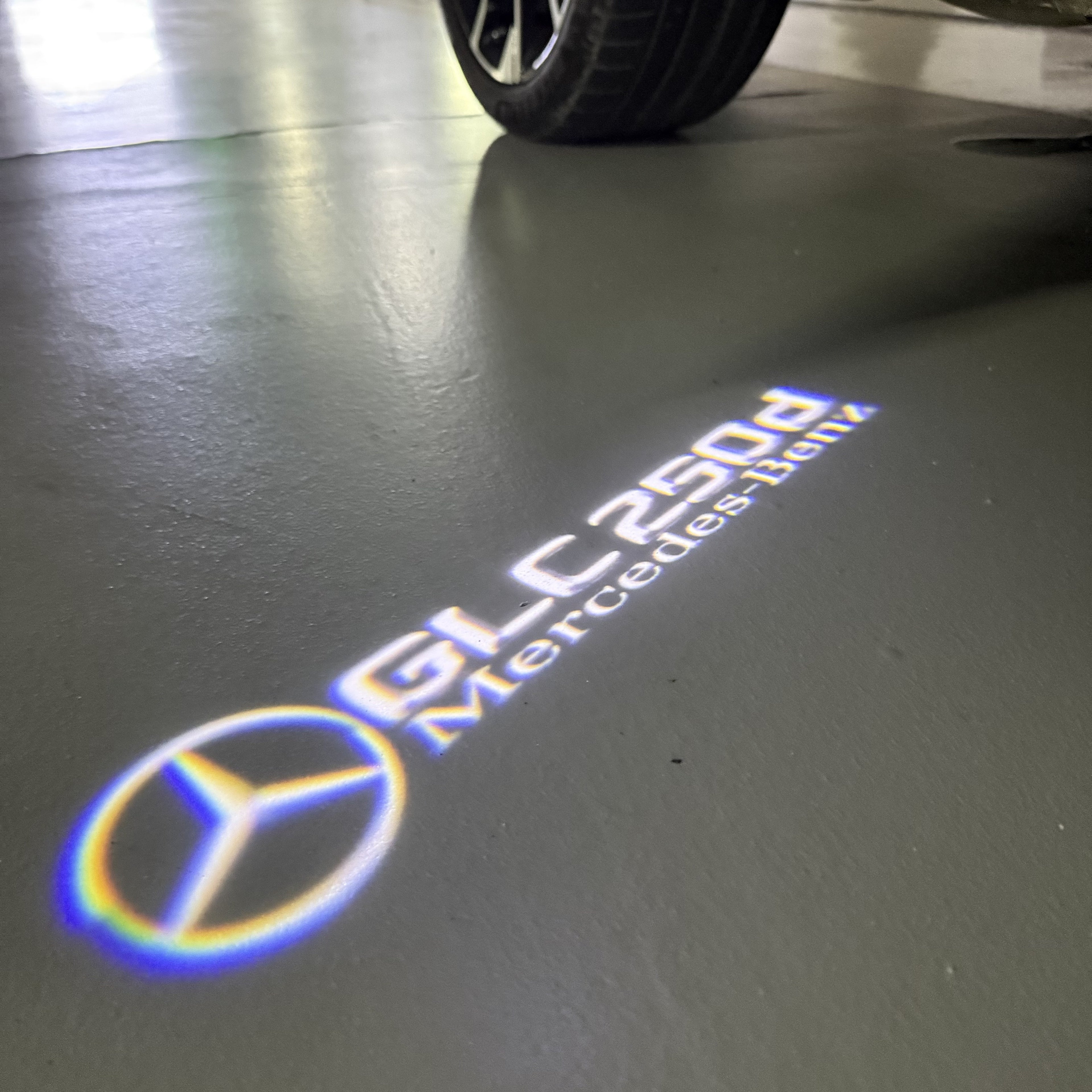 MERCEDES BENZ LOGO PROJECTOT LIGHTS Nr.03 (cantidad 1 = 1 juego/2 luces de puerta)