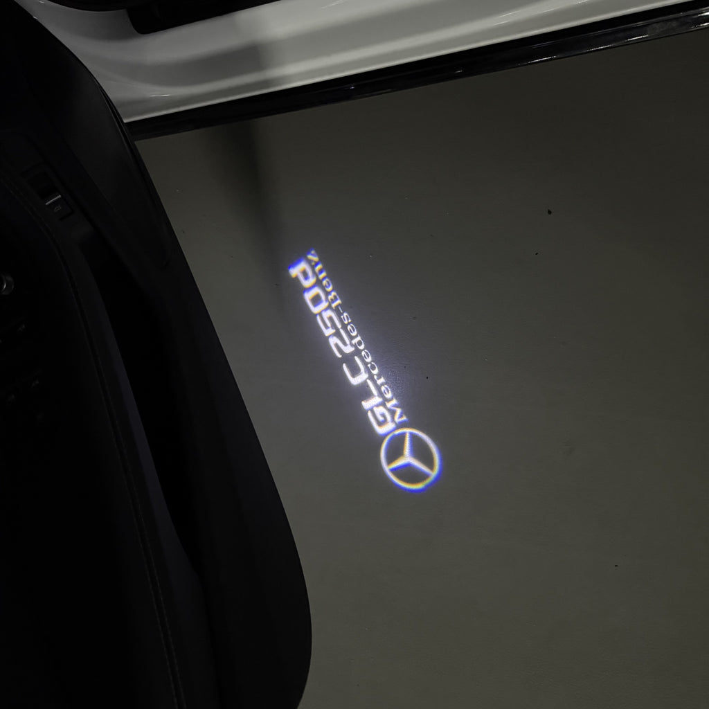 MERCEDES BENZ LOGO PROJECTOT LIGHTS Nr.03 (cantidad 1 = 1 juego/2 luces de puerta)