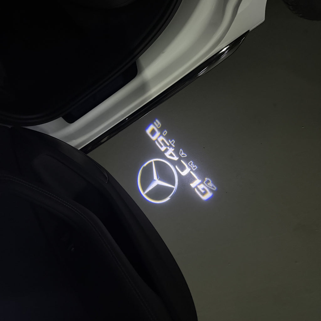 أضواء بروجكتور شعار MERCEDES BENZ رقم 03 (الكمية 1 = 1 مجموعة / 2 أضواء باب)
