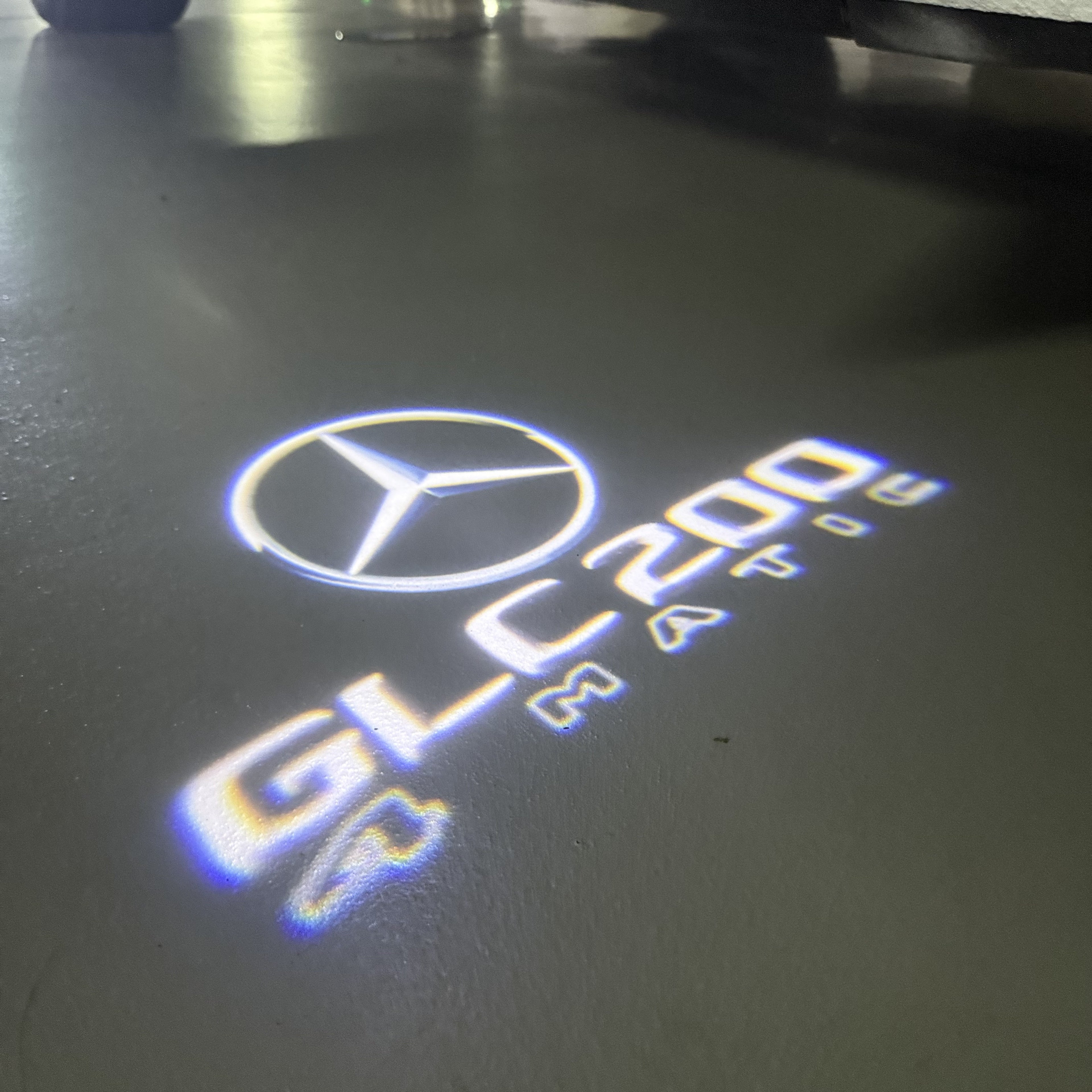 MERCEDES BENZ LOGO PROJECTOT LIGHTS Nr.03 (cantidad 1 = 1 juego/2 luces de puerta)