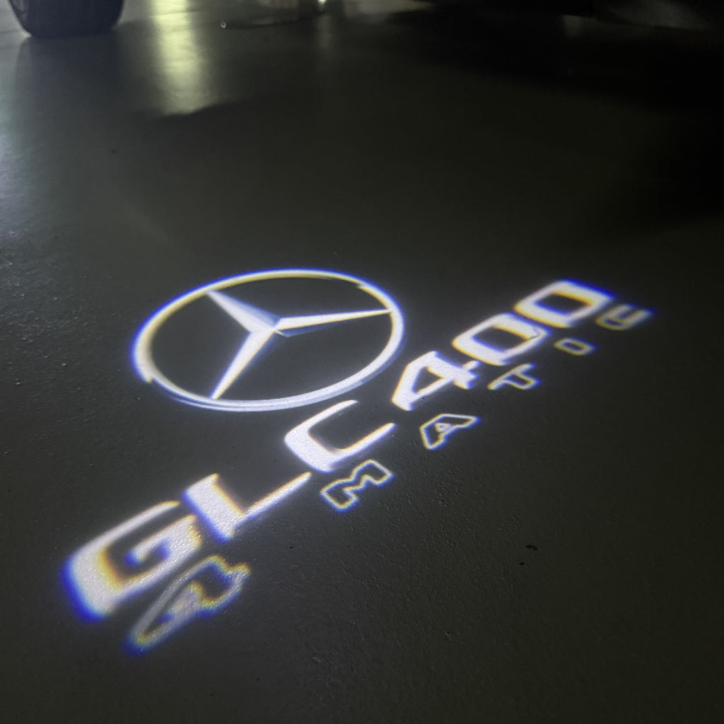 أضواء بروجكتور شعار MERCEDES BENZ رقم 03 (الكمية 1 = 1 مجموعة / 2 أضواء باب)