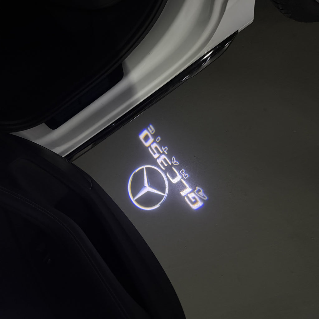 أضواء بروجكتور شعار MERCEDES BENZ رقم 03 (الكمية 1 = 1 مجموعة / 2 أضواء باب)