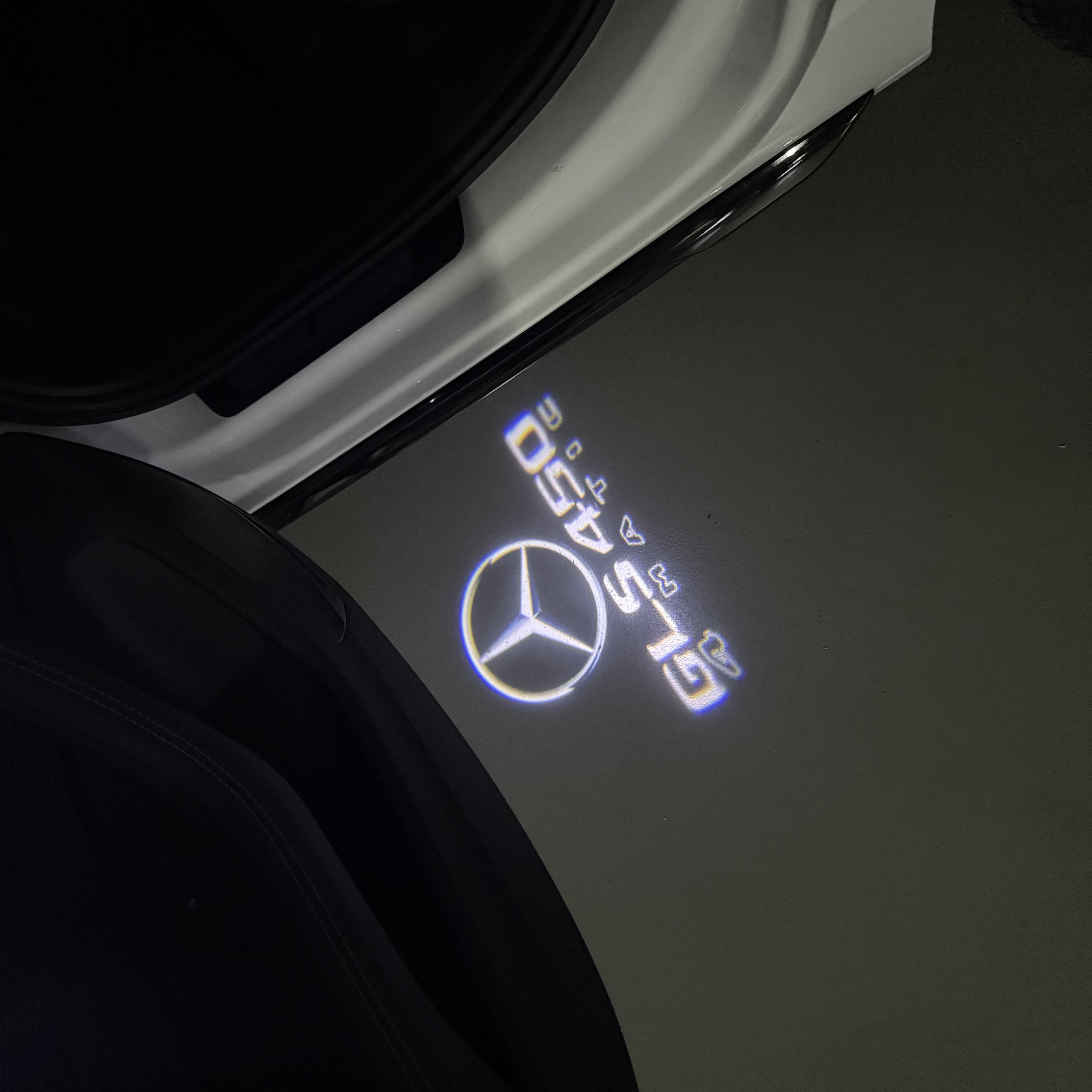 MERCEDES BENZ LOGO PROJECTOT LIGHTS Nr.03 (Menge 1 = 1 Sätze/2 Türleuchten)