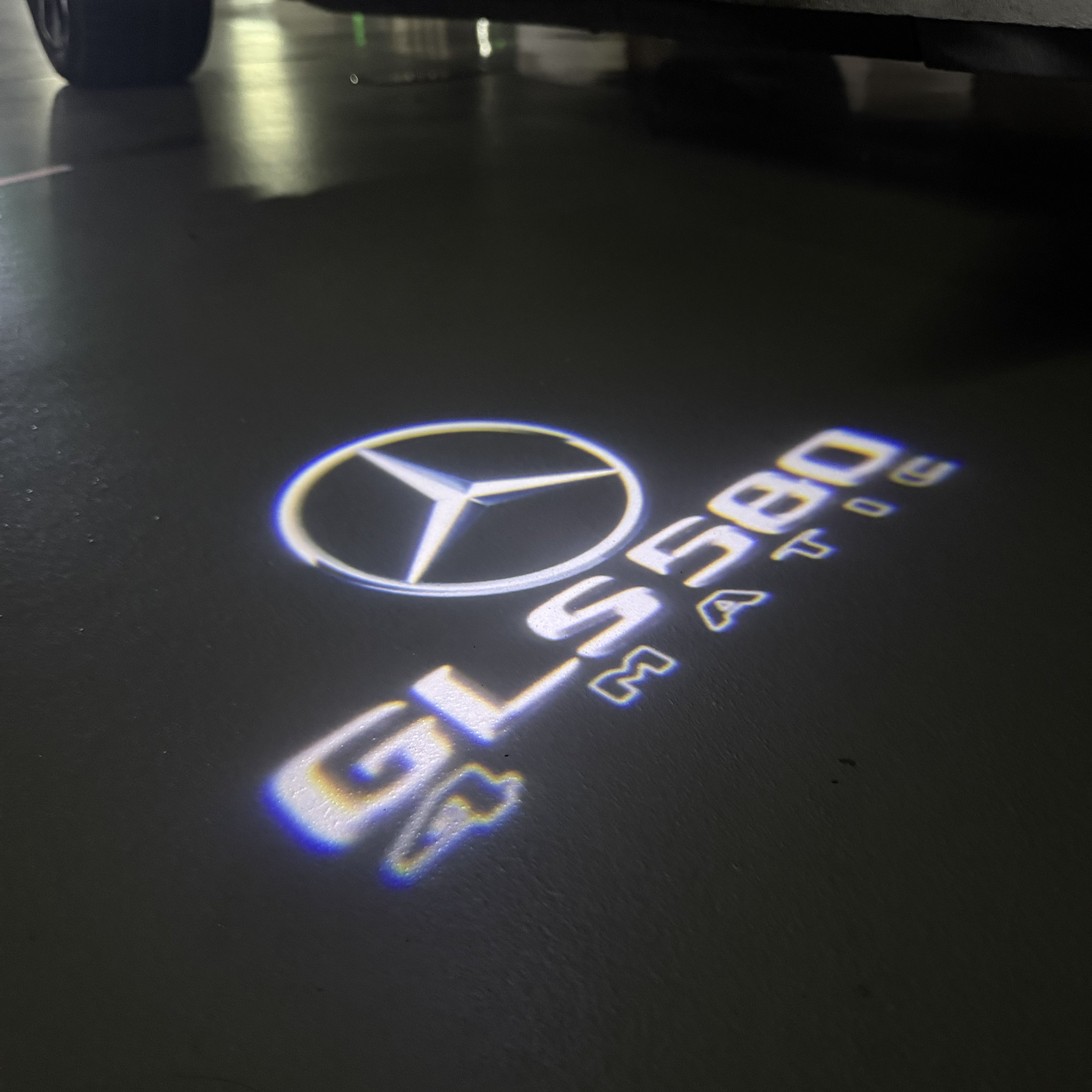 MERCEDES BENZ LOGO PROJECTOT LIGHTS Nr.03 (cantidad 1 = 1 juego/2 luces de puerta)