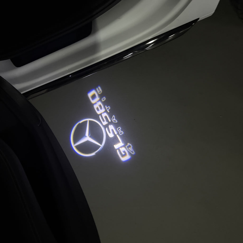 MERCEDES BENZ LOGO PROJECTOT LIGHTS Nr.03 (cantidad 1 = 1 juego/2 luces de puerta)
