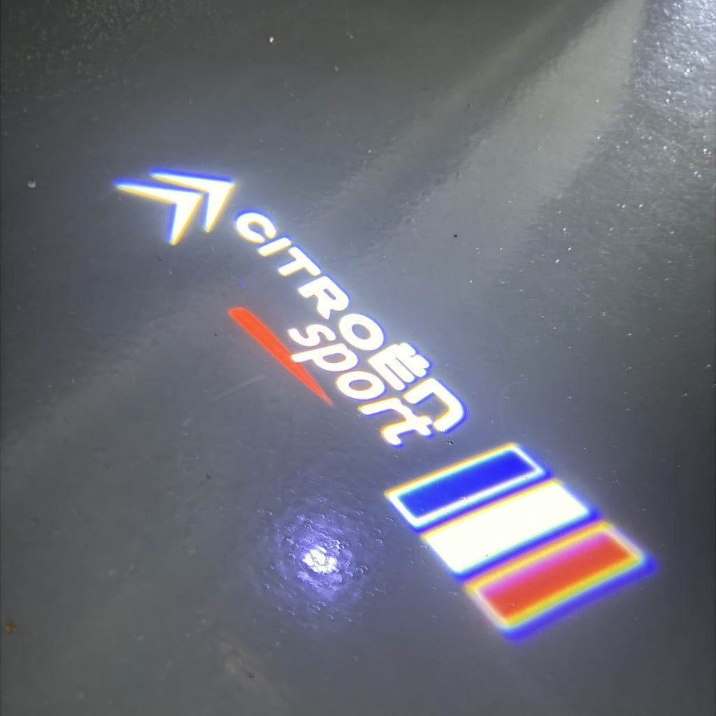CITROËN SPORT LOGO PROJECTOT LIGHTS (quantity 1 = 1 sets/2 door lights) Nr.6024q0t0134