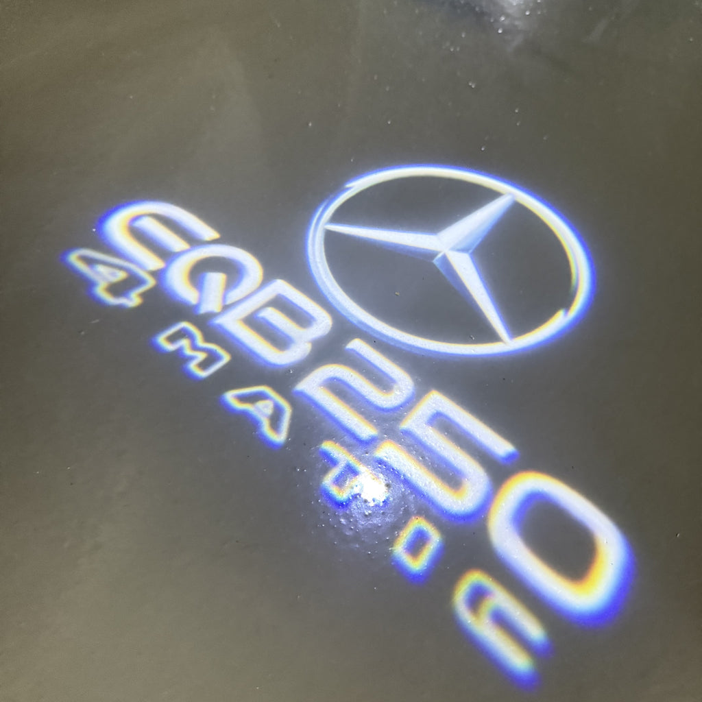 أضواء بروجكتور شعار MERCEDES BENZ رقم 03 (الكمية 1 = 1 مجموعة / 2 أضواء باب)