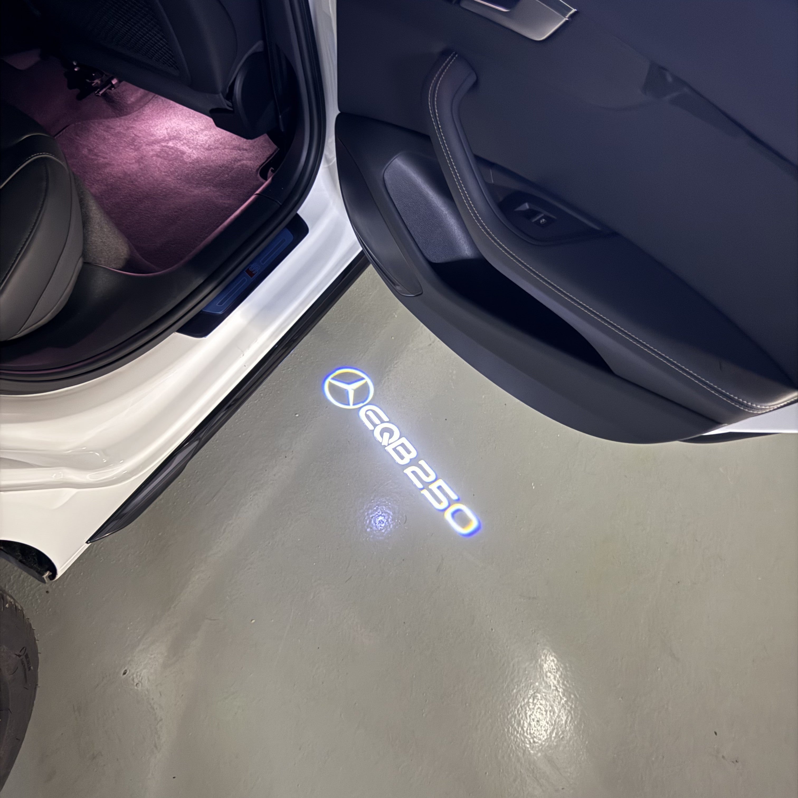 MERCEDES BENZ LOGO PROJECTOT LIGHTS Nr.03 (cantidad 1 = 1 juego/2 luces de puerta)