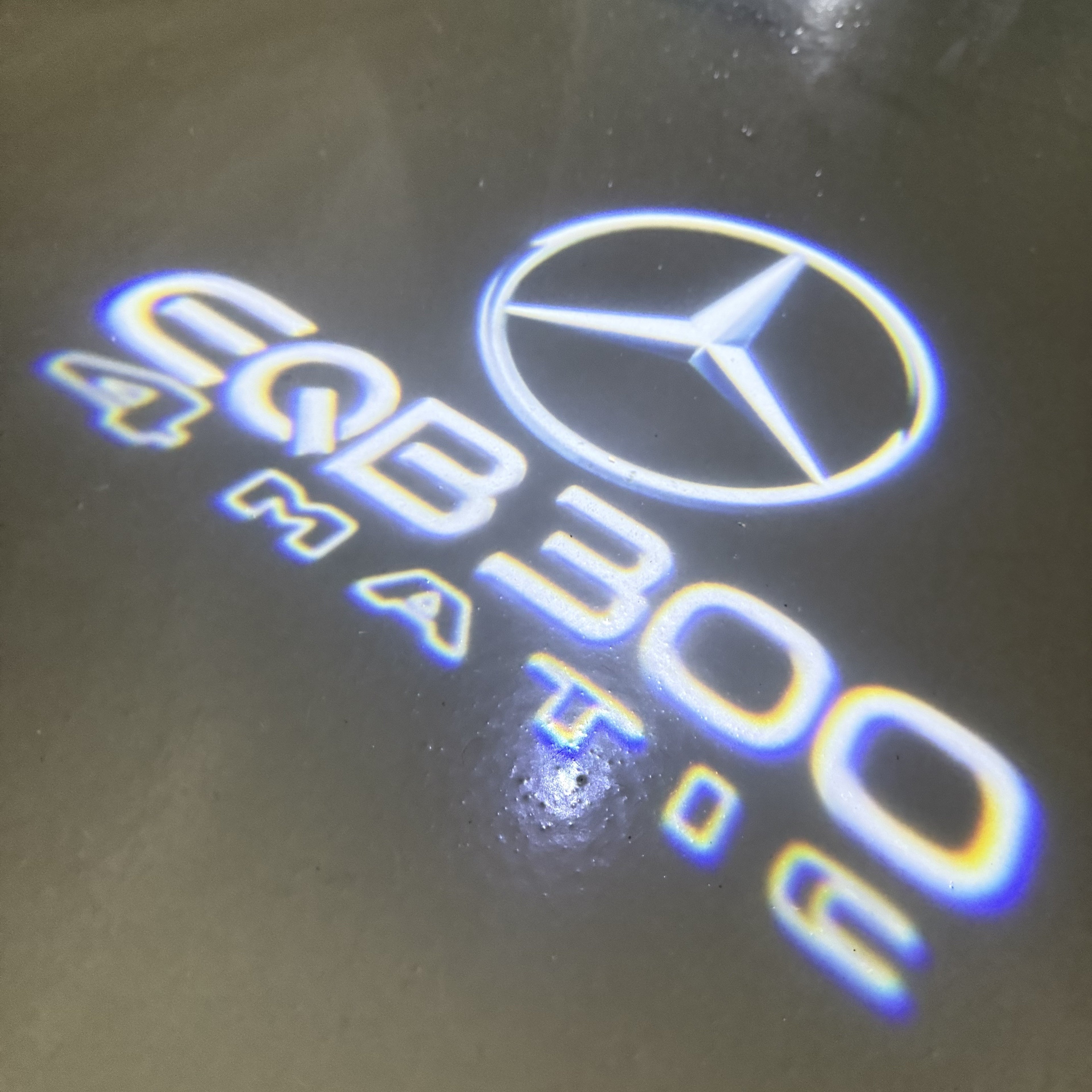 أضواء بروجكتور شعار MERCEDES BENZ رقم 03 (الكمية 1 = 1 مجموعة / 2 أضواء باب)
