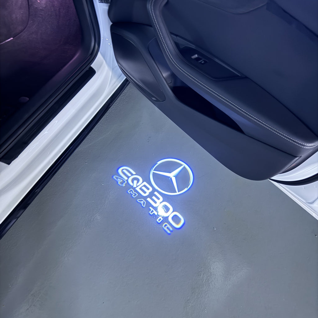 أضواء بروجكتور شعار MERCEDES BENZ رقم 03 (الكمية 1 = 1 مجموعة / 2 أضواء باب)