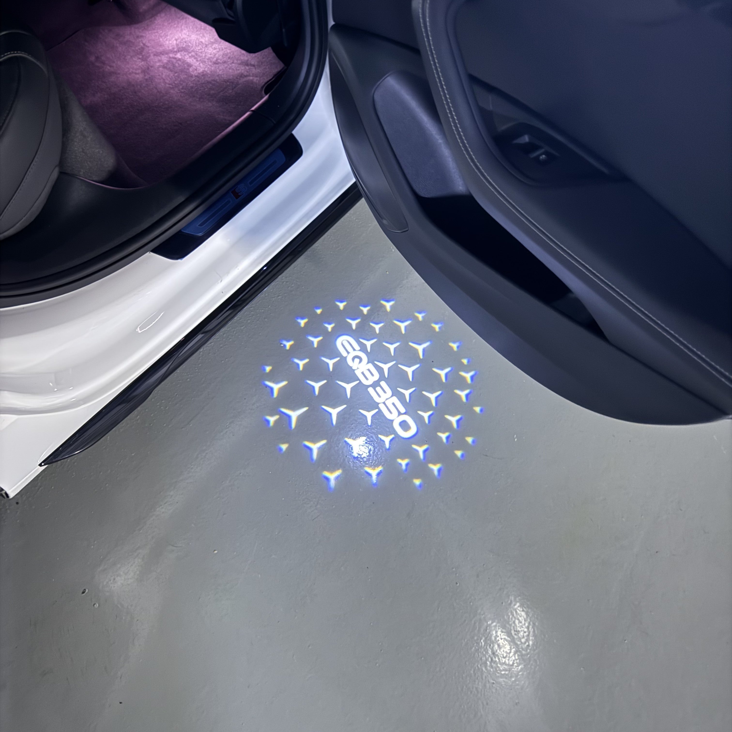 MERCEDES BENZ LOGO PROJECTOT LIGHTS Nr.03 (cantidad 1 = 1 juego/2 luces de puerta)