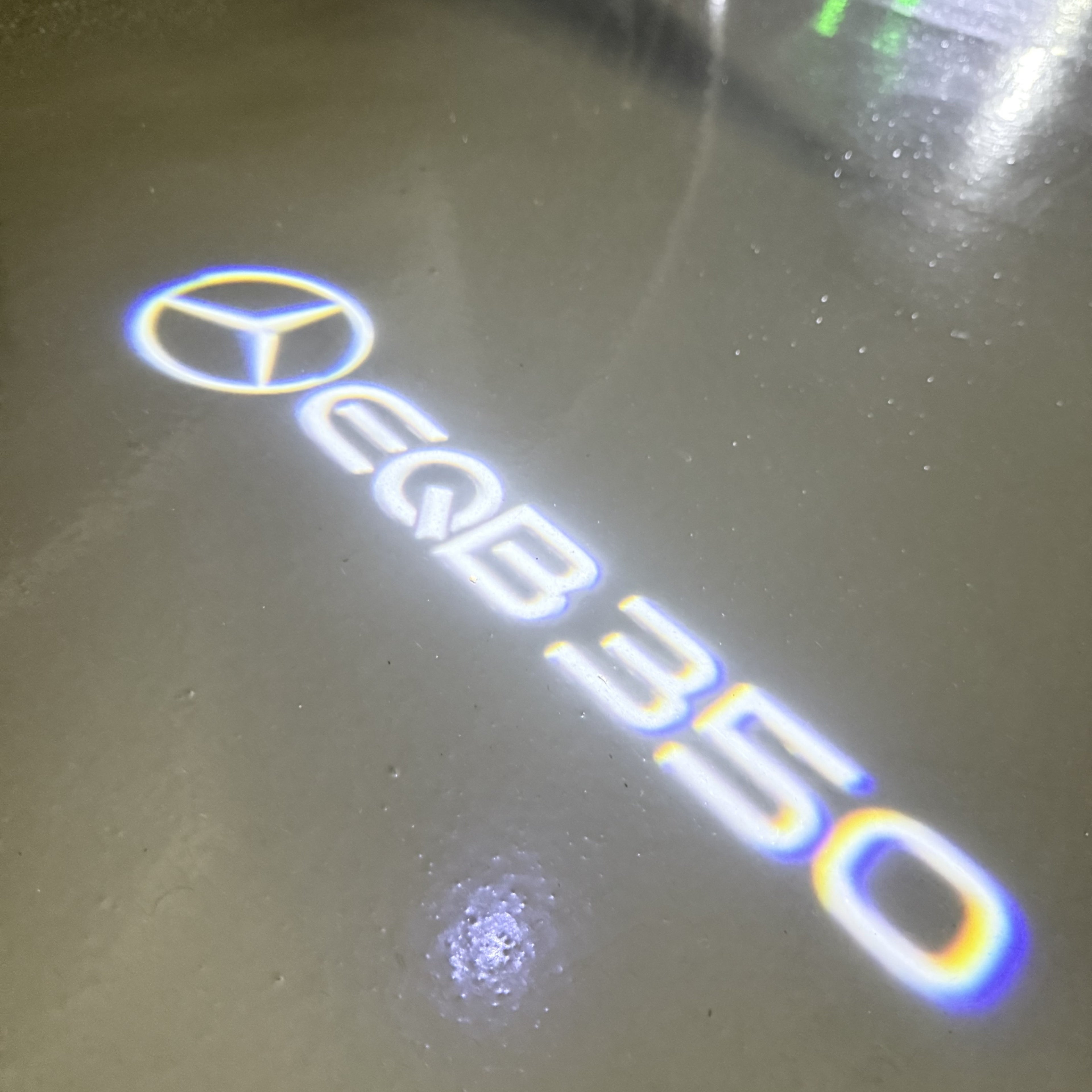 MERCEDES BENZ LOGO PROJECTOT LIGHTS Nr.03 (cantidad 1 = 1 juego/2 luces de puerta)