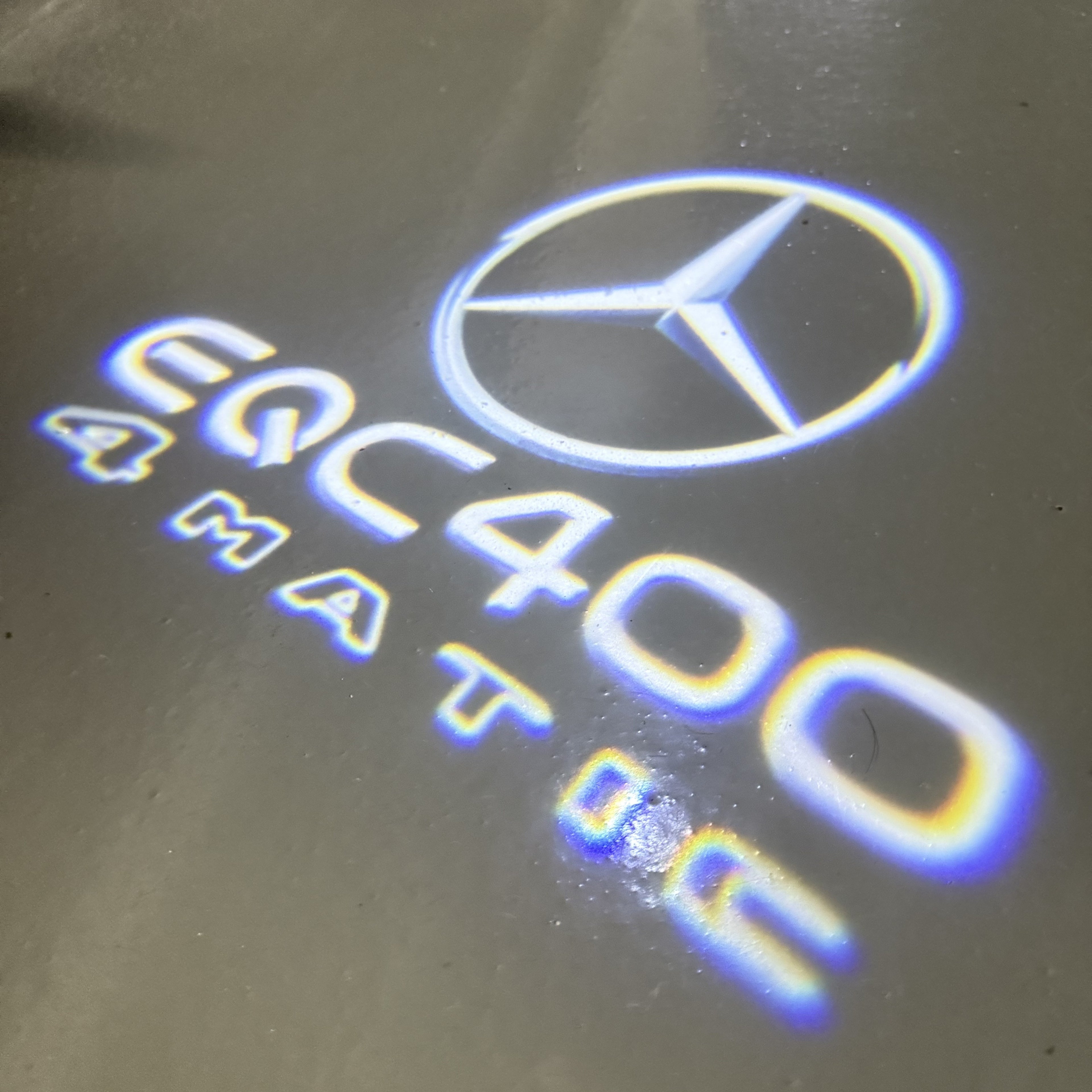 أضواء بروجكتور شعار MERCEDES BENZ رقم 03 (الكمية 1 = 1 مجموعة / 2 أضواء باب)