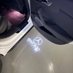 أضواء بروجكتور شعار MERCEDES BENZ رقم 03 (الكمية 1 = 1 مجموعة / 2 أضواء باب)