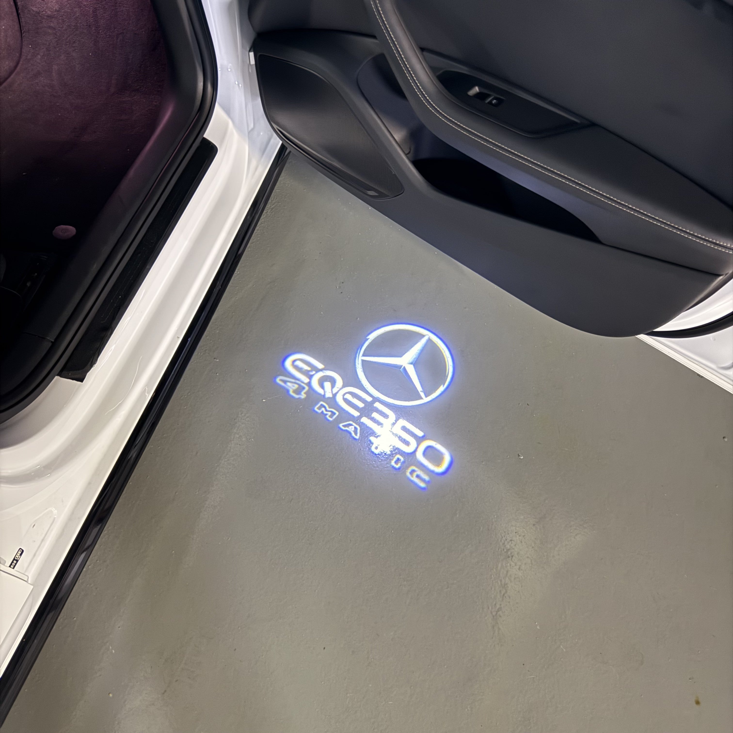 أضواء بروجكتور شعار MERCEDES BENZ رقم 03 (الكمية 1 = 1 مجموعة / 2 أضواء باب)